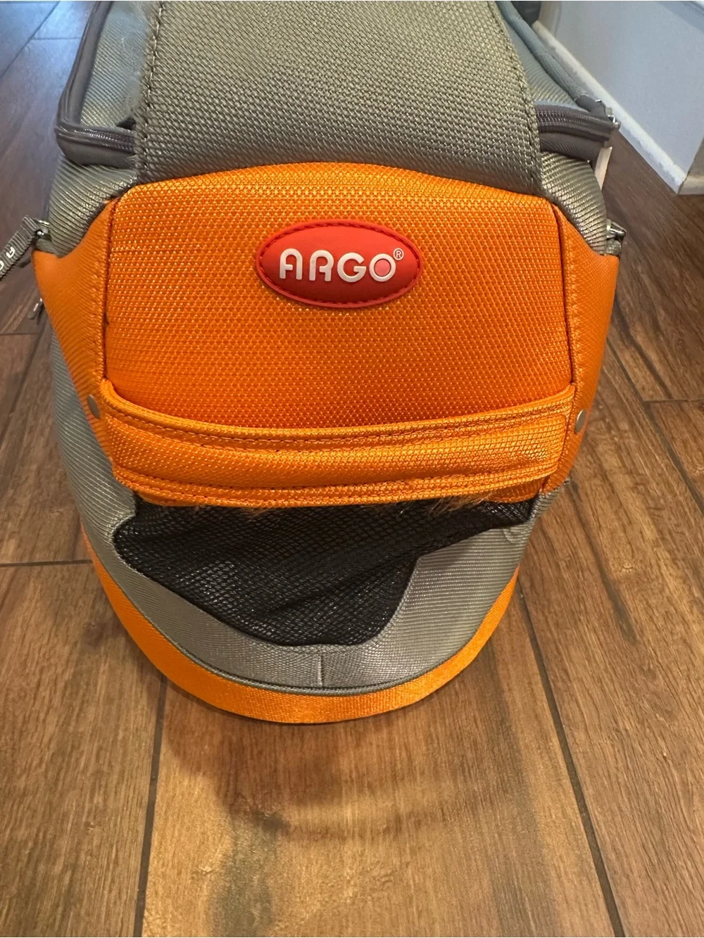 Argo Pet Airline TSA Approved Carrier Size Large Orange/Grey Great Condition